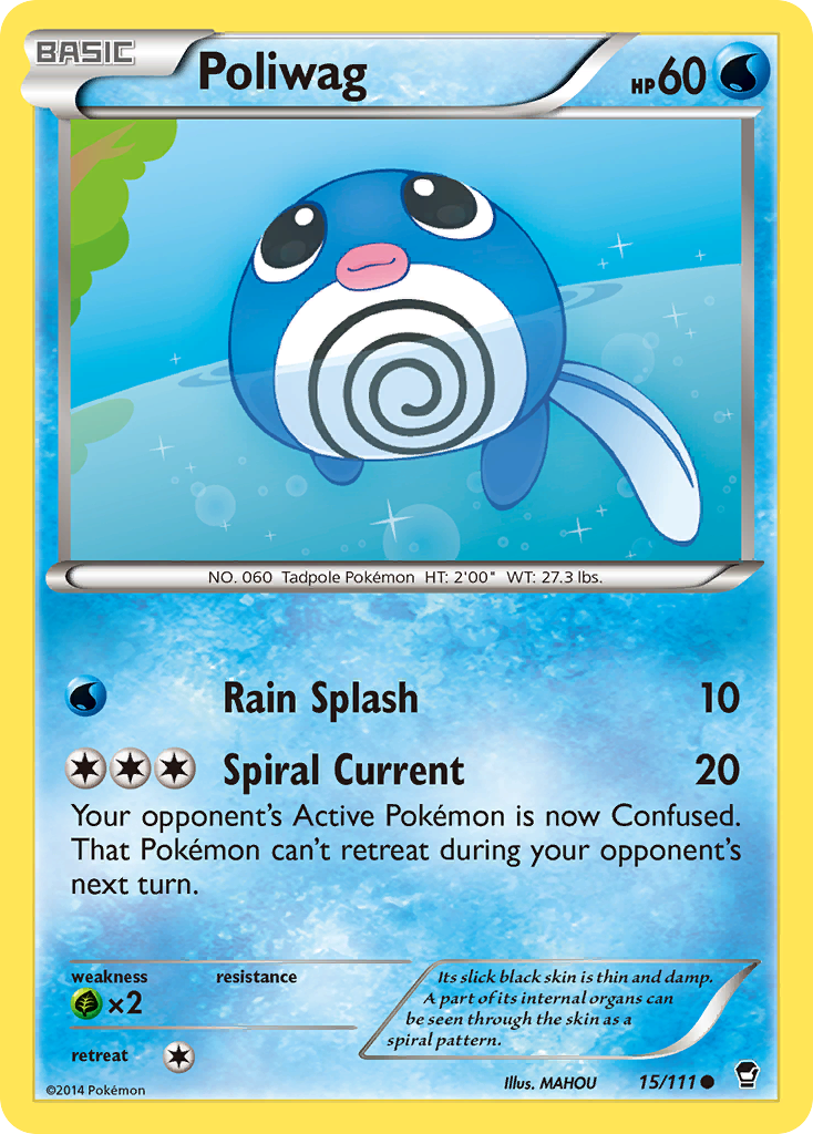 Poliwag (15/111) [XY: Furious Fists] - Destination Retro