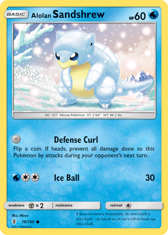 Alolan Sandshrew (19/145) [Sun & Moon: Guardians Rising] - Destination Retro