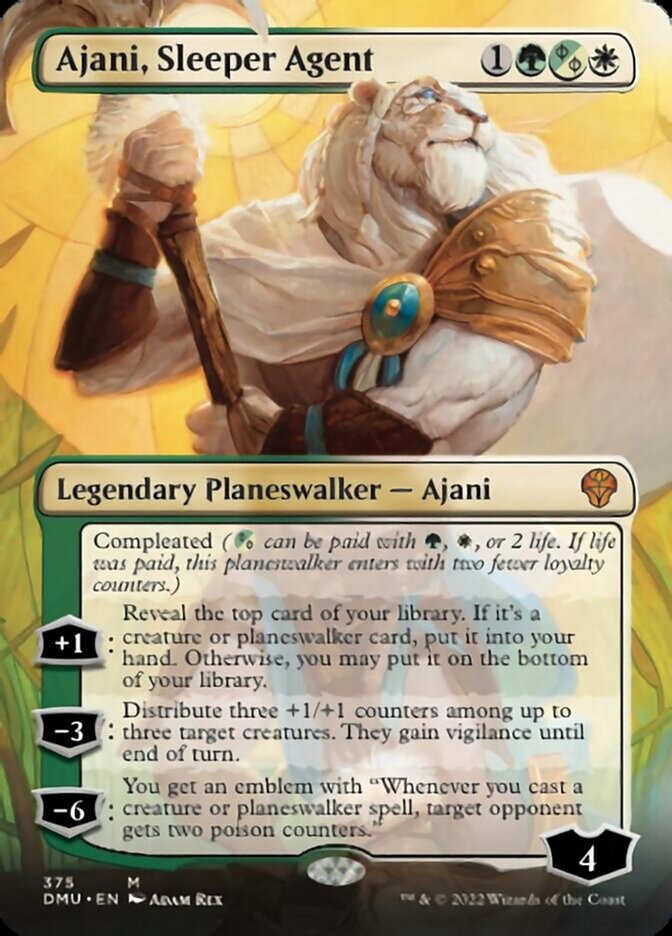 Ajani, Sleeper Agent (Borderless) (375) [Dominaria United] - Destination Retro