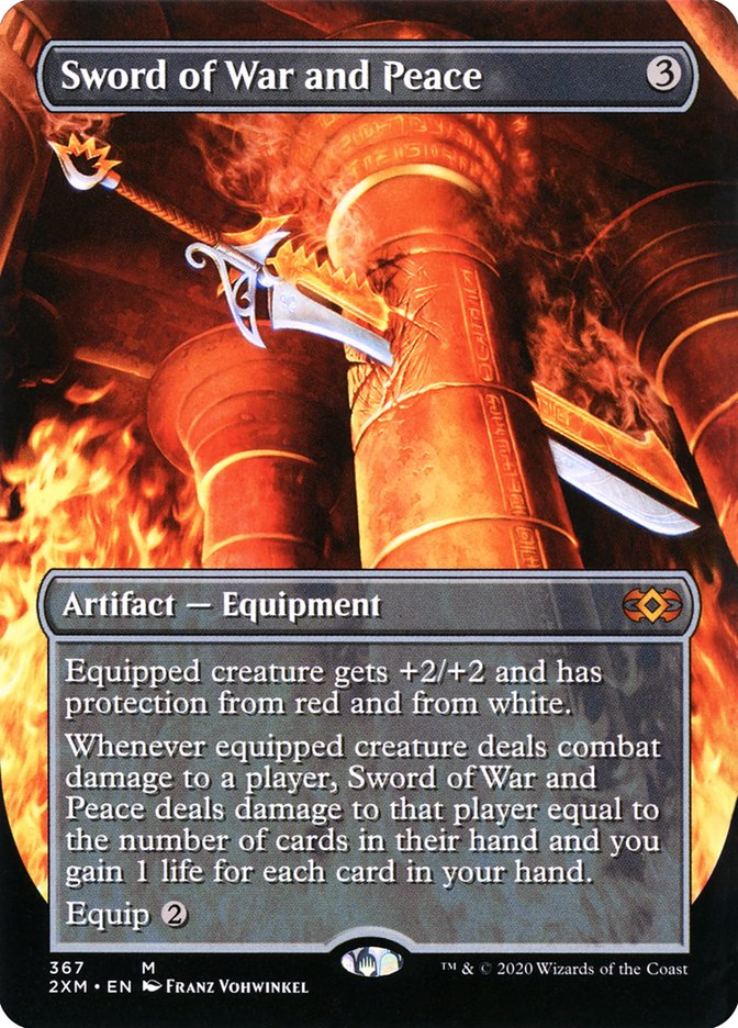 Sword of War and Peace (Borderless) [Double Masters] - Destination Retro