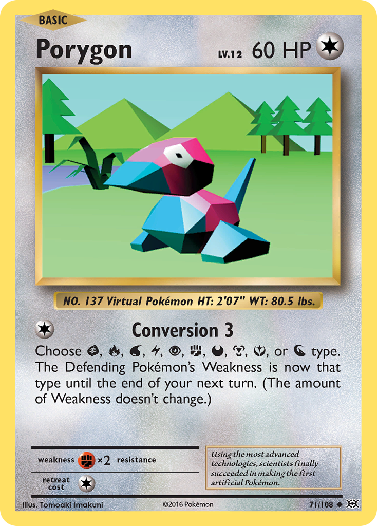 Porygon (71/108) [XY: Evolutions] - Destination Retro