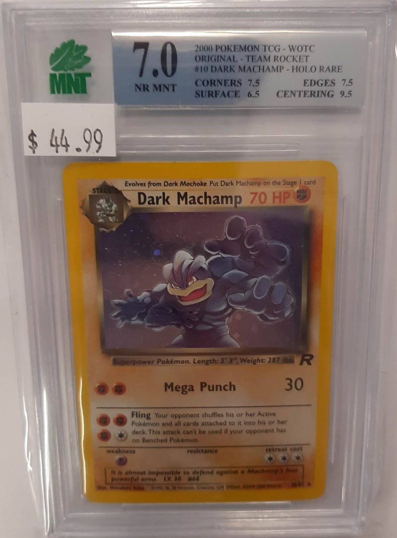 MNT - 7.0 - Dark Machamp - Holo Rare Team Rocket - Pokemon TCG  Wizards of the Coast Original Series - Destination Retro