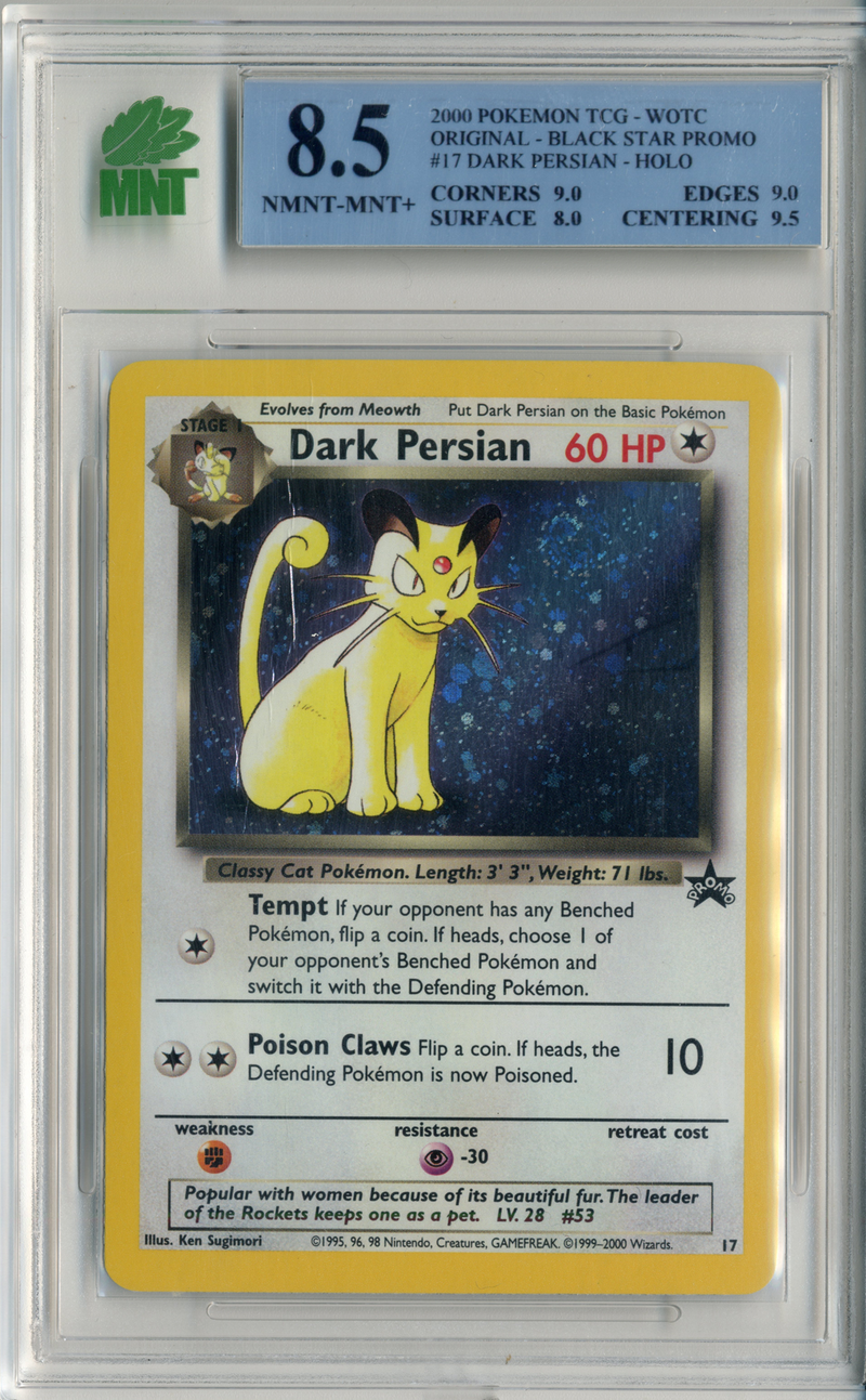 MNT - 8.5 - Dark Persian - Holo -  Black Star Promo - Destination Retro