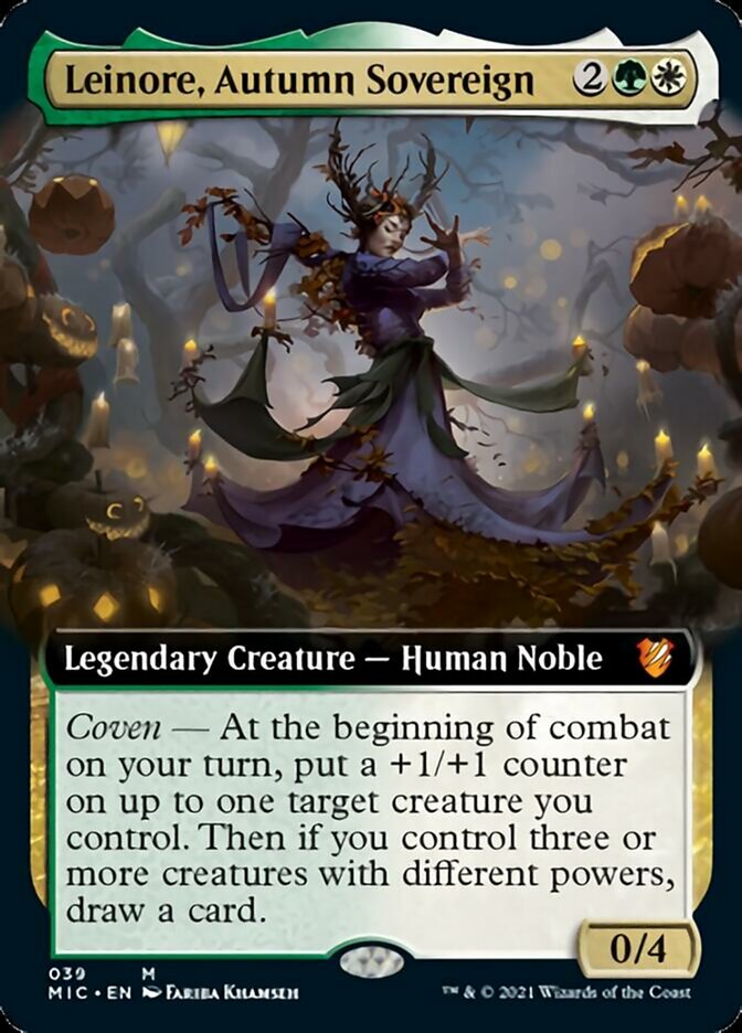 Leinore, Autumn Sovereign (Extended) [Innistrad: Midnight Hunt Commander] - Destination Retro