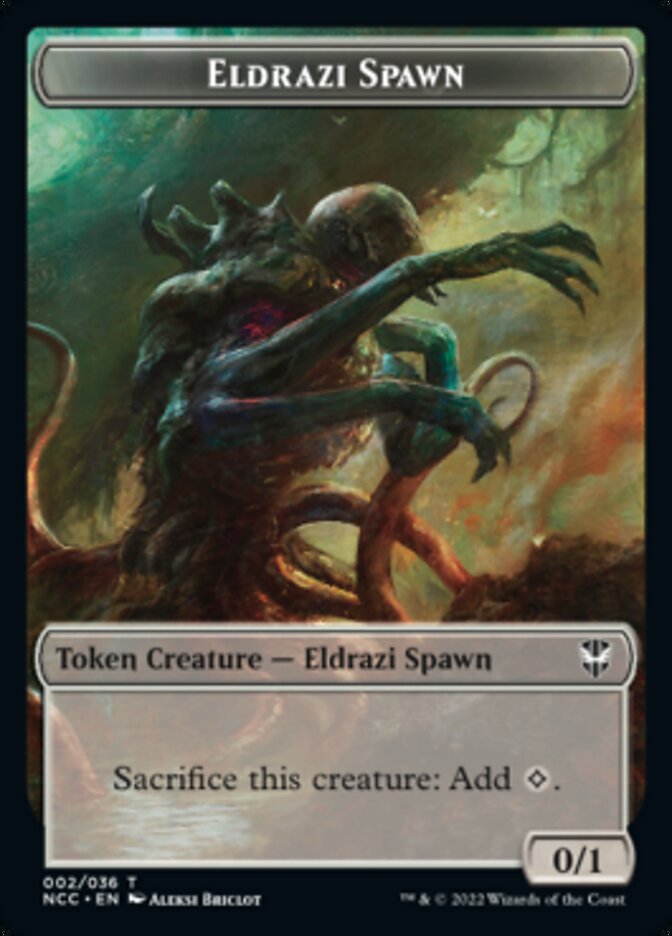 Eldrazi Spawn // Human Double-sided Token [Streets of New Capenna Commander Tokens] - Destination Retro