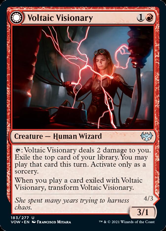 Voltaic Visionary // Volt-Charged Berserker [Innistrad: Crimson Vow] - Destination Retro