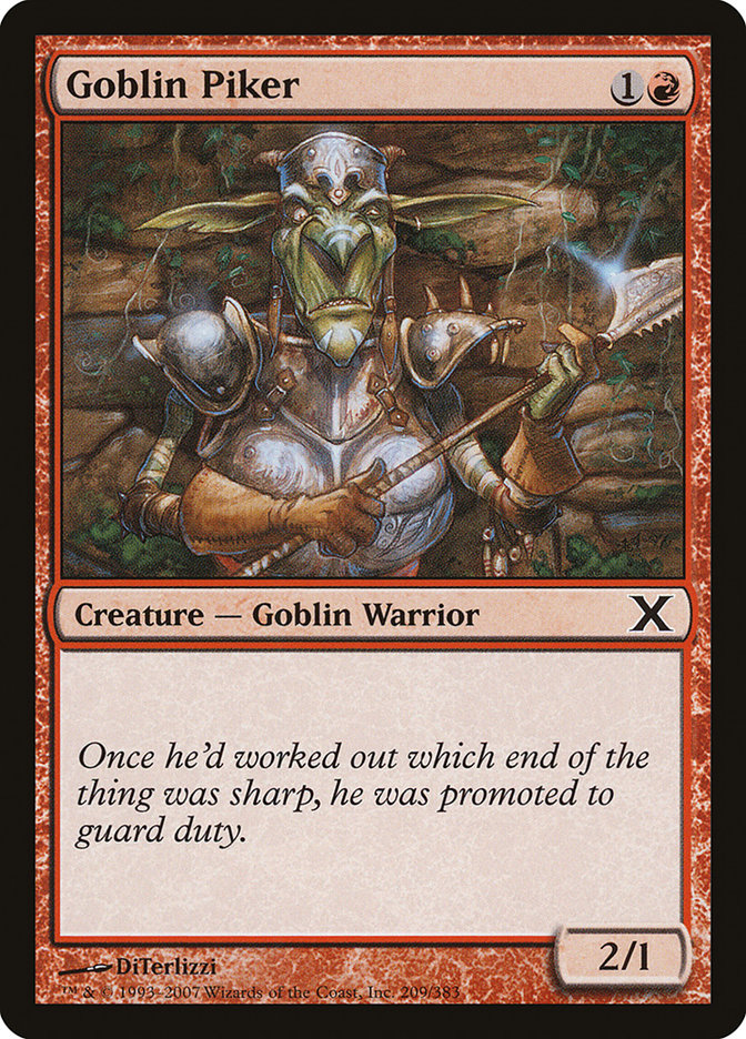 Goblin Piker [Tenth Edition] - Destination Retro