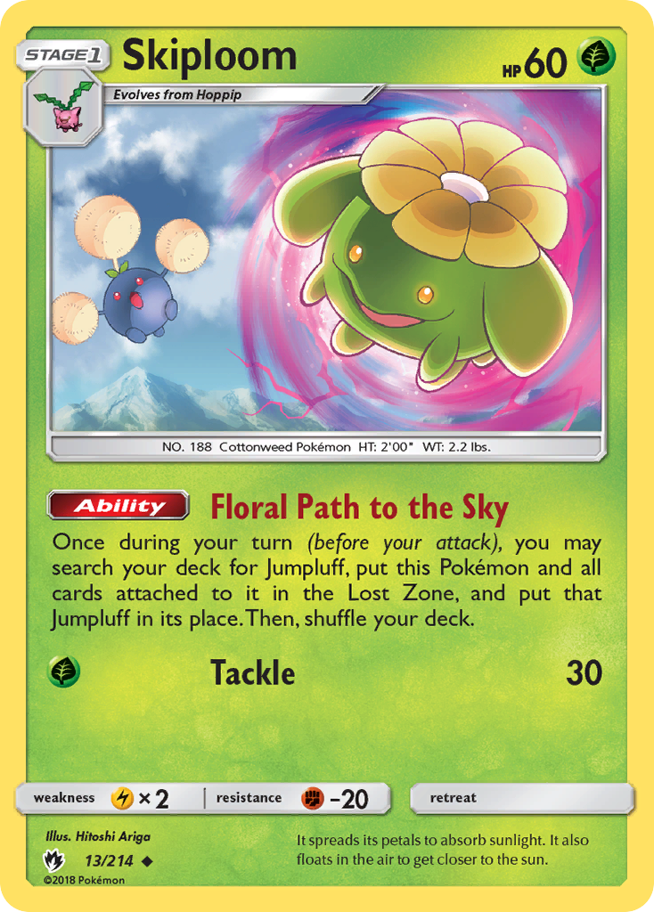 Skiploom (13/214) [Sun & Moon: Lost Thunder] - Destination Retro