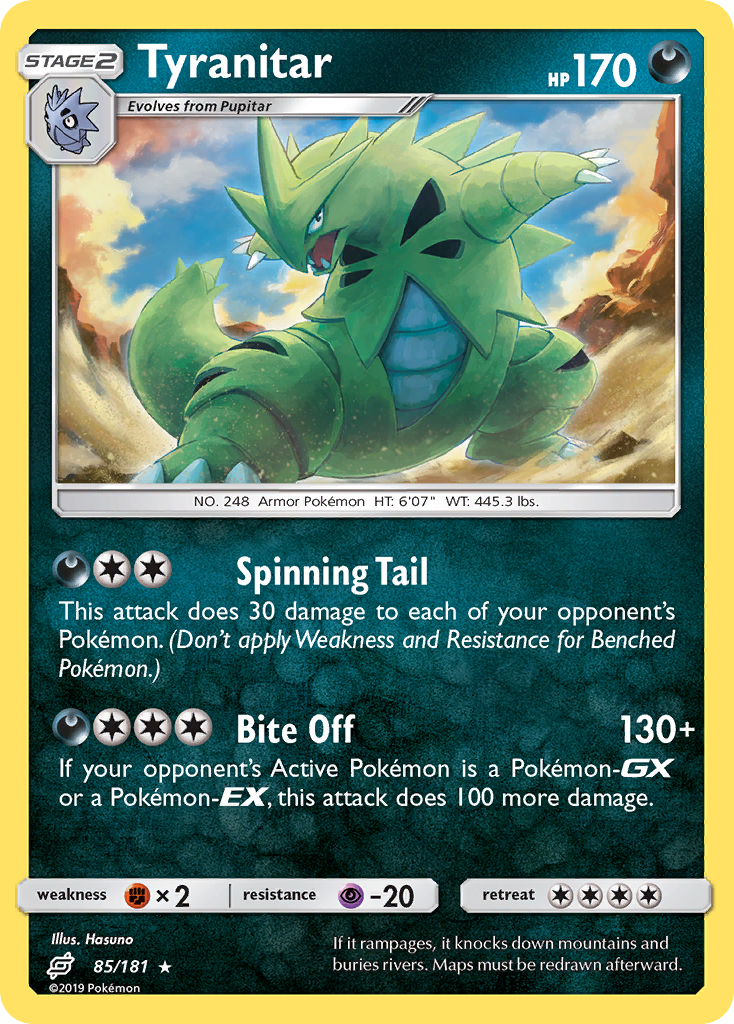 Tyranitar (85/181) [Sun & Moon: Team Up] - Destination Retro
