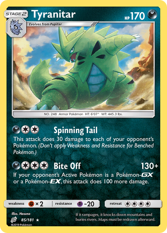 Tyranitar (85/181) [Sun & Moon: Team Up] - Destination Retro