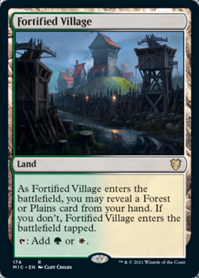 Fortified Village [Innistrad: Midnight Hunt Commander] - Destination Retro