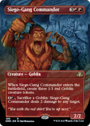 Siege-Gang Commander (Borderless Alternate Art) [Dominaria Remastered] - Destination Retro