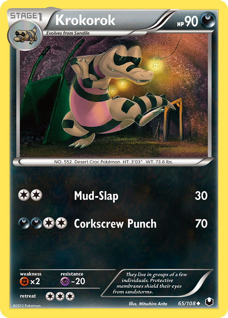 Krokorok (65/108) [Black & White: Dark Explorers] - Destination Retro