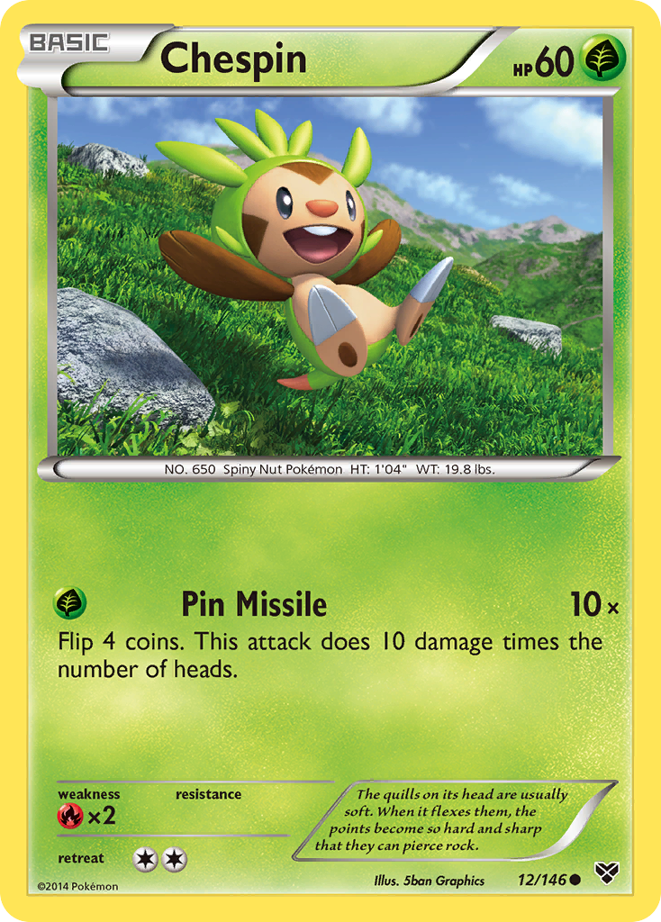 Chespin (12/146) [XY: Base Set] - Destination Retro