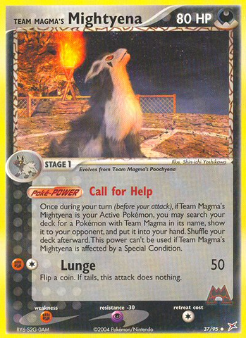 Team Magma's Mightyena (37/95) [EX: Team Magma vs Team Aqua] - Destination Retro
