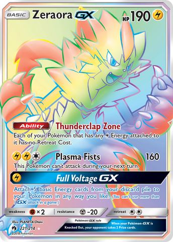 Zeraora GX (221/214) [Sun & Moon: Lost Thunder] - Destination Retro