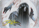 Clawing Torment Art Card (Gold-Stamped Signature) [Kamigawa: Neon Dynasty Art Series] - Destination Retro