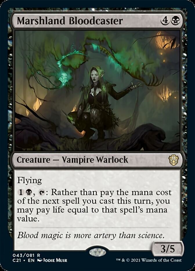 Marshland Bloodcaster [Commander 2021] - Destination Retro