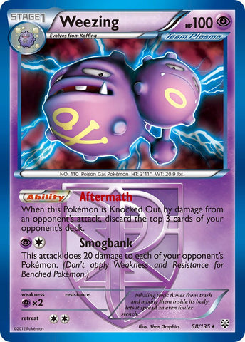 Weezing (BW Plasma Storm) (58/135) [Theme Deck Exclusives] - Destination Retro