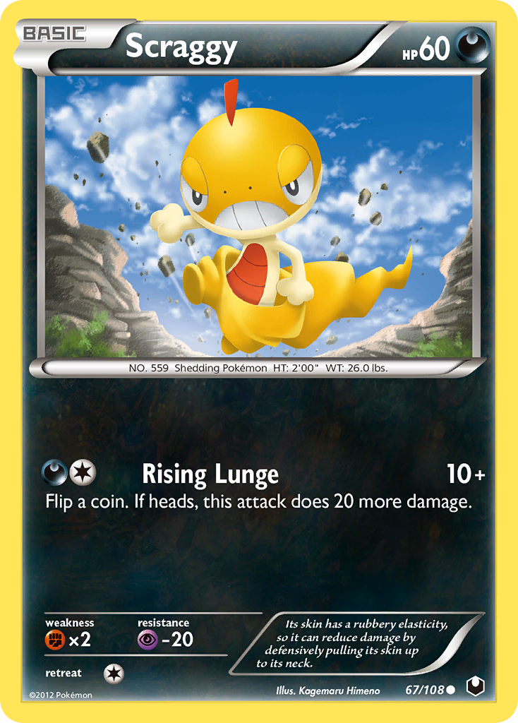 Scraggy (67/108) [Black & White: Dark Explorers] - Destination Retro
