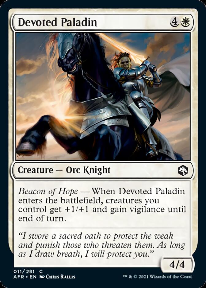 Devoted Paladin [Dungeons & Dragons: Adventures in the Forgotten Realms] - Destination Retro