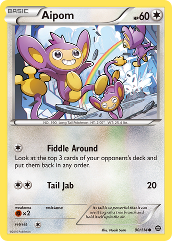 Aipom (90/114) [XY: Steam Siege] - Destination Retro