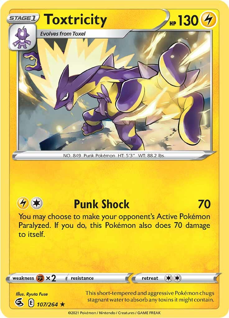 Toxtricity (107/264) [Sword & Shield: Fusion Strike] - Destination Retro