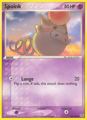 Spoink (66/106) [EX: Emerald] - Destination Retro