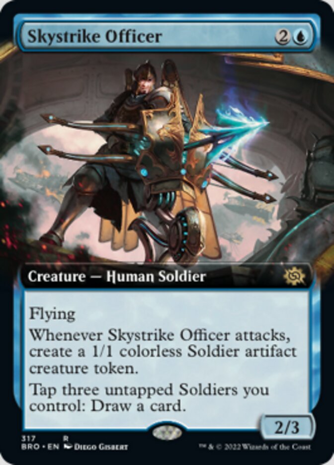 Skystrike Officer (Extended Art) [The Brothers' War] - Destination Retro