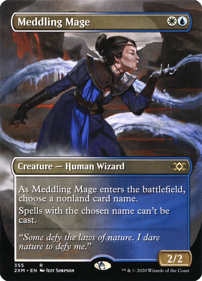 Meddling Mage (Borderless) [Double Masters] - Destination Retro