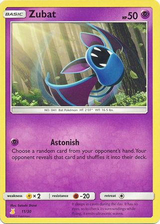 Zubat (11/30) [Sun & Moon: Trainer Kit - Lycanroc & Alolan Raichu] - Destination Retro