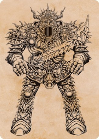 Iron Golem (Showcase) Art Card [Dungeons & Dragons: Adventures in the Forgotten Realms Art Series] - Destination Retro