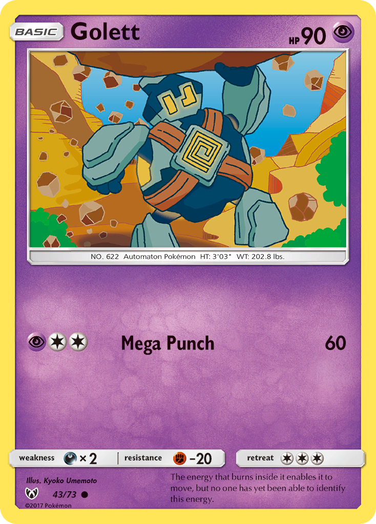 Golett (43/73) [Sun & Moon: Shining Legends] - Destination Retro