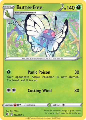 Butterfree (3/192) [Sword & Shield: Rebel Clash] - Destination Retro