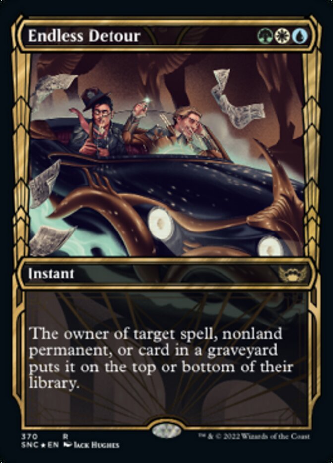Endless Detour (Showcase Golden Age Gilded Foil) [Streets of New Capenna] - Destination Retro
