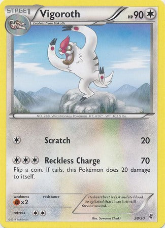 Vigoroth (28/30) [XY: Trainer Kit - Bisharp & Wigglytuff] - Destination Retro