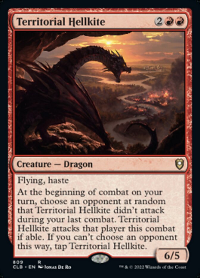 Territorial Hellkite [Commander Legends: Battle for Baldur's Gate] - Destination Retro