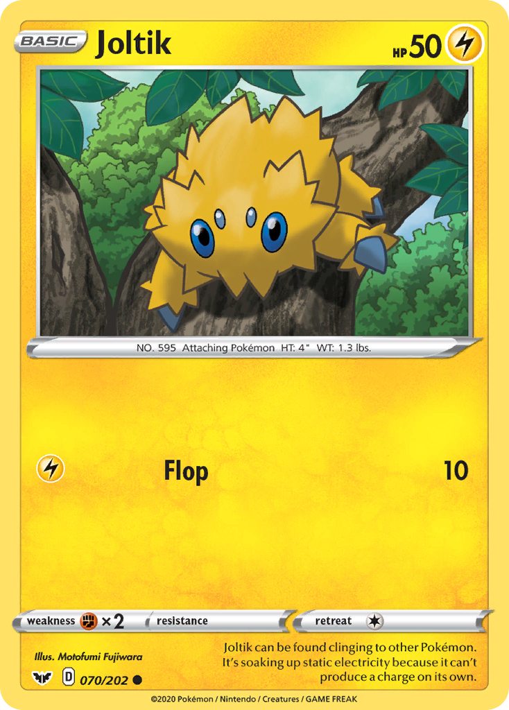 Joltik (70/202) [Sword & Shield: Base Set] - Destination Retro
