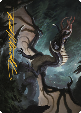 Brainstealer Dragon Art Card (Gold-Stamped Signature) [Commander Legends: Battle for Baldur's Gate Art Series] - Destination Retro