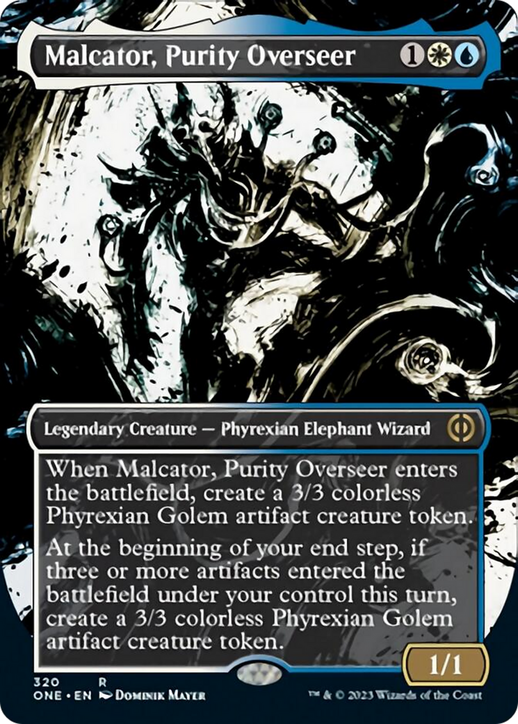 Malcator, Purity Overseer (Borderless Ichor) [Phyrexia: All Will Be One] - Destination Retro