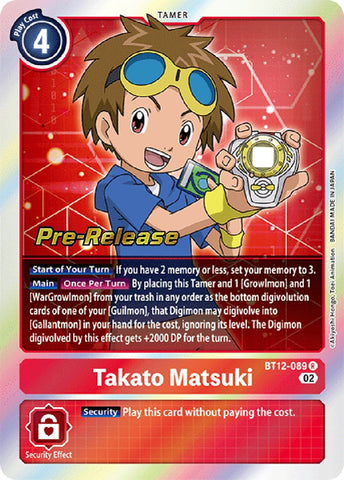Takato Matsuki [BT12-089] [Across Time Pre-Release Cards] - Destination Retro