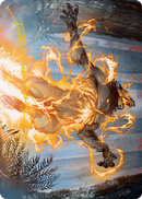 Burn the Accursed Art Card (Gold-Stamped Signature) [Innistrad: Midnight Hunt Art Series] - Destination Retro