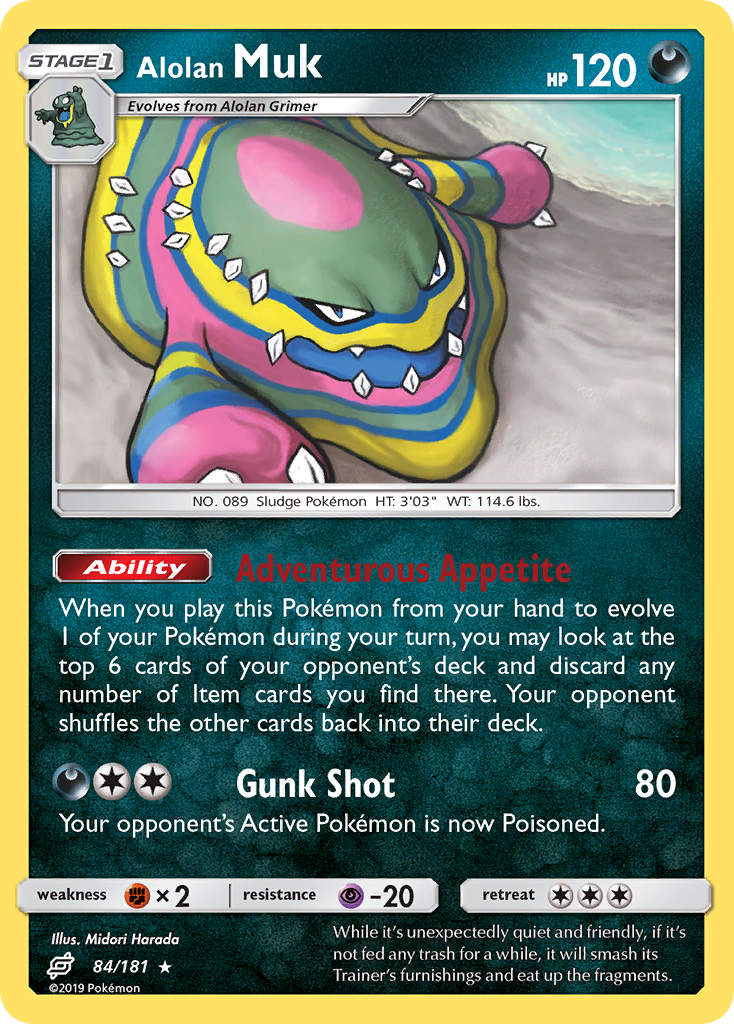 Alolan Muk (84/181) [Sun & Moon: Team Up] - Destination Retro
