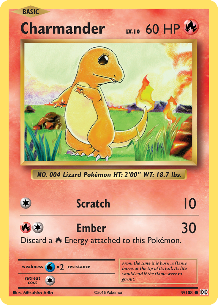Charmander (9/108) [XY: Evolutions] - Destination Retro