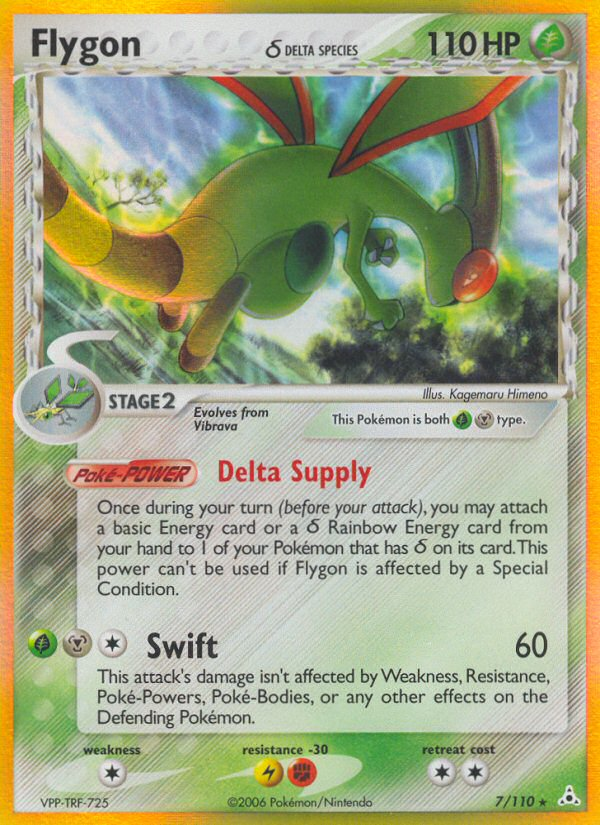 Flygon (7/110) (Delta Species) [EX: Holon Phantoms] - Destination Retro
