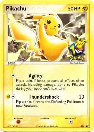 Pikachu (12) (10th Anniversary Promo) [Miscellaneous Cards & Products] - Destination Retro