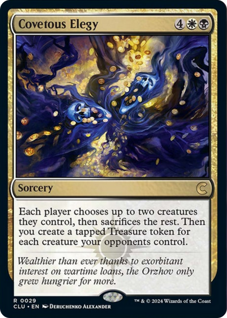 Covetous Elegy [Ravnica: Clue Edition] - Destination Retro