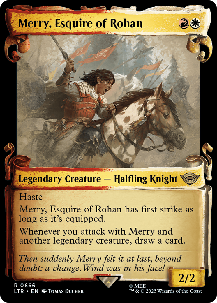 Merry, Esquire of Rohan [The Lord of the Rings: Tales of Middle-Earth Showcase Scrolls] - Destination Retro