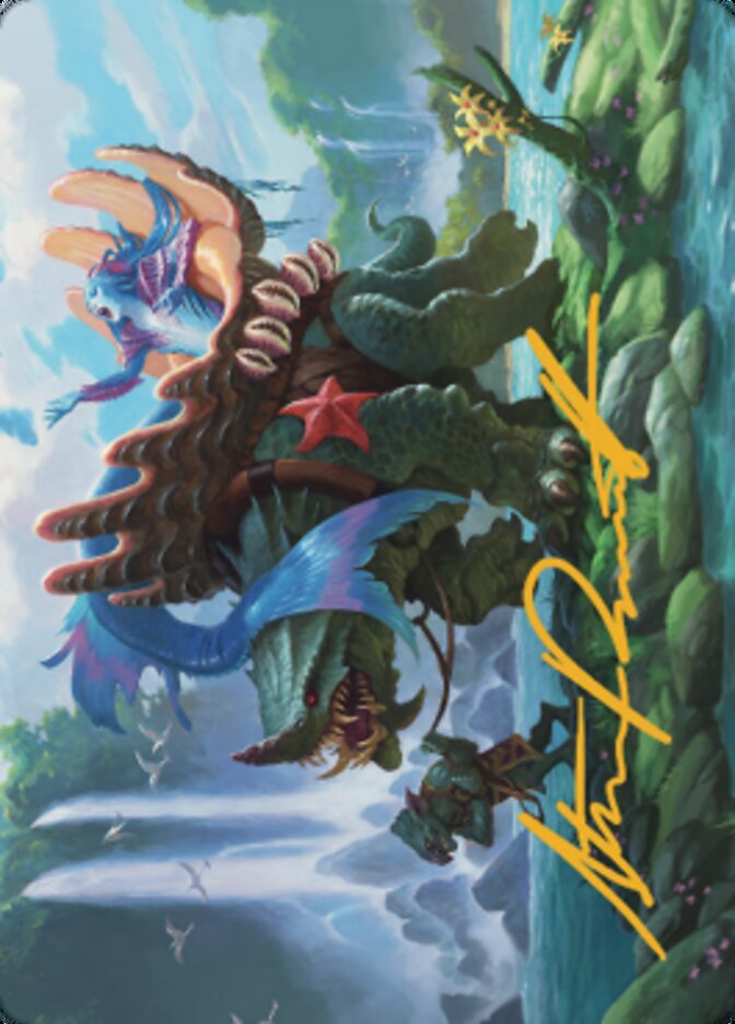 Vodalian Mindsinger Art Card (Gold-Stamped Signature) [Dominaria United Art Series] - Destination Retro