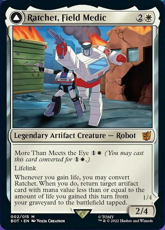 Ratchet, Field Medic // Ratchet, Rescue Racer [Universes Beyond: Transformers] - Destination Retro